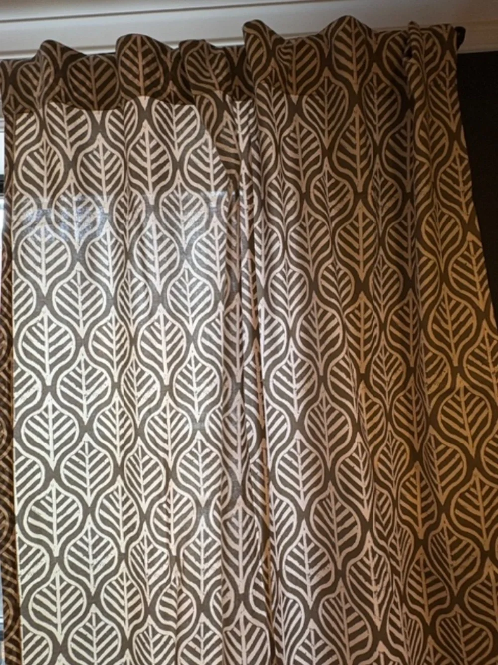 West Elm Curtains with Pretty Block Print